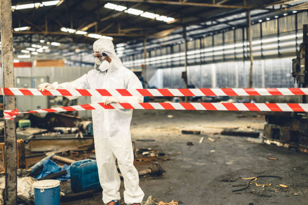 Professional Odor Removal technician working in Middle Island, NY